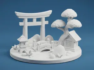 Japanese Zen Garden Diorama