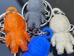 Squid Game Guard Mini Keychain 3d no ams