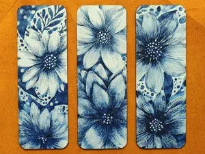 Watercolor Flowers Bookmark Set - Hueforge