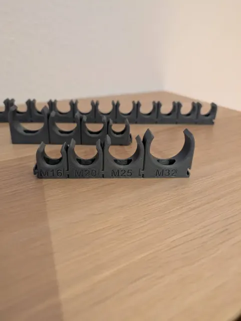 M16 M20 M25 M32 Cable Pipe Clamp with interlock — Image 2 of 8