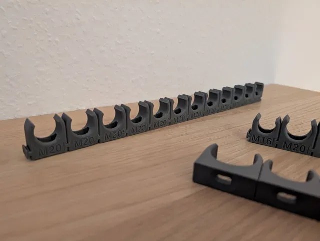 M16 M20 M25 M32 Cable Pipe Clamp with interlock — Image 5 of 8