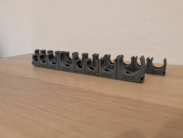 M16 M20 M25 M32 Cable Pipe Clamp with interlock — Image 6 of 8