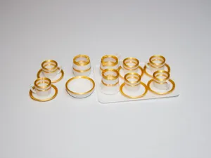Miniature Porcelain Cup and Saucer set scale 1:12