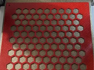 10x10 Large Hexagonal Grid Plate