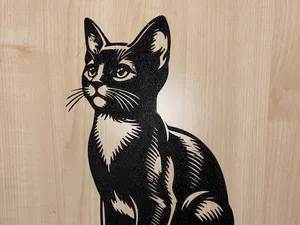 Katze Wanddeko
