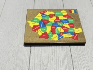 Harta României Puzzle Map Romania with Travel Case
