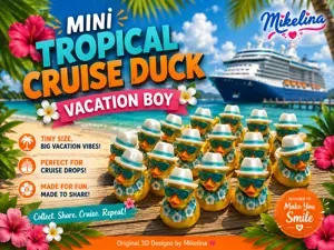 Mini Tropical Cruise Duck – Vacation Boy