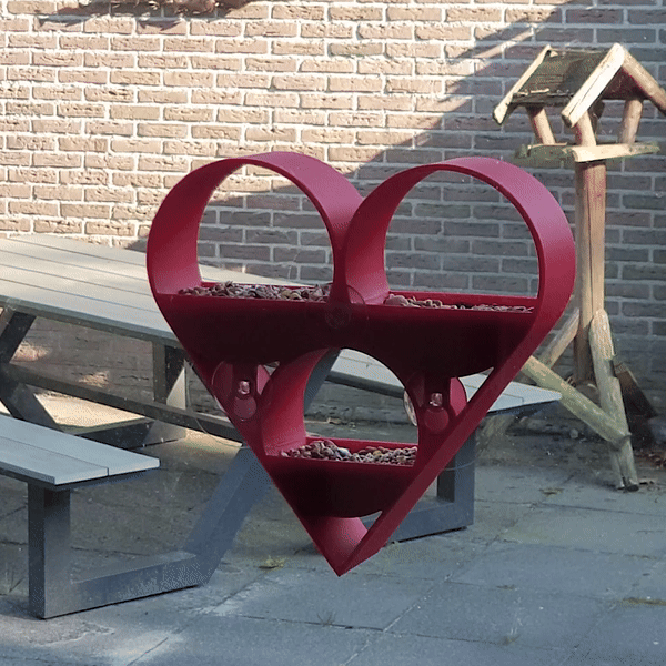 Heart Shaped Window Bird Feeder!