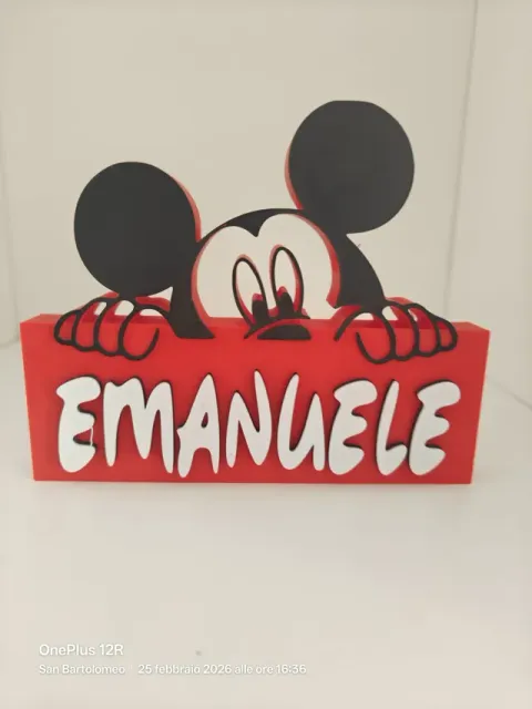 Emanuele nome disney per scrivania con topolino — Image 2 of 3