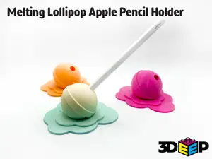Melting Lollipop Apple Pencil Holder - No Supports