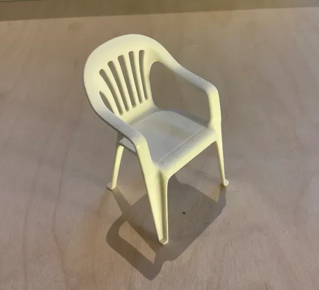 White lawn chair