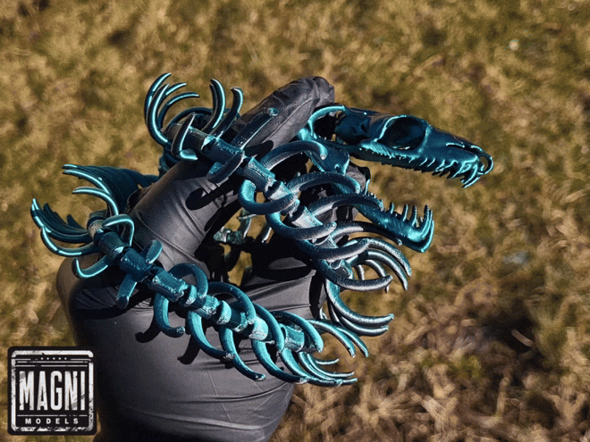 Articulated Snake Skeleton