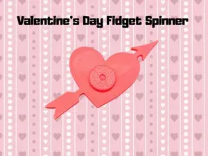 Valentine's Day Heart Spinner - Cupid Arrow Fidget