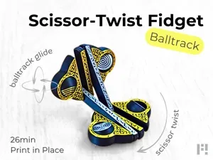 Scissor-Twist Fidget - Balltrack (26min, PiP, <8g)