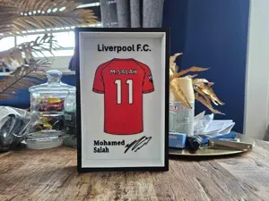 Liverpool FC Mohamed Salah jersey display