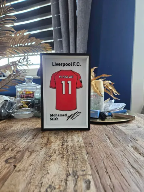 Liverpool FC Mohamed Salah jersey display — Фото 2 из 6