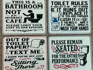 FUNNY BATHROOM SIGNS
