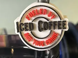 Iced Coffee True Crime Straw Topper