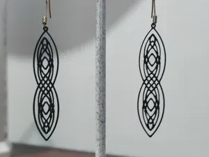 Aretes Nudo Infinito del Crepúsculo