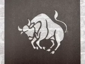 3D Wall Art Taurus Zodiac Sign