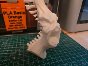 "Back Pain" Screaming Spine Sculpture