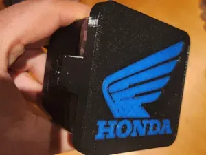 Hella Black Magic Cube 3,2" cover with Honda logo
