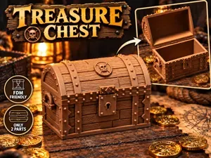 Pirate Treasure Chest – Functional 3D Printed Box