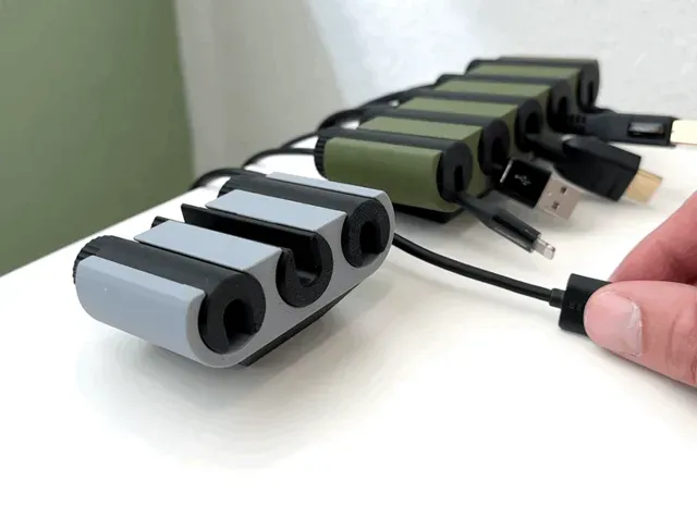 Desk cable management holder / cable organizer — Image 3 of 8