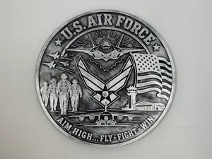 US Air Force Medallion - Aim High Wall Art
