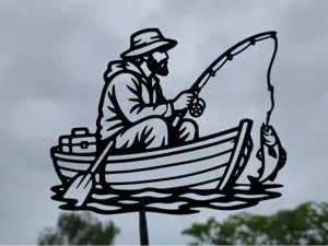 Fishing Boat Catch 2D Wall Art Decor