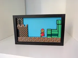 Super Mario Bros. - Pipe Transition Wall Art