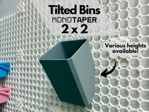 Tilted Bins MonoTaper - 2x2 (various heights)