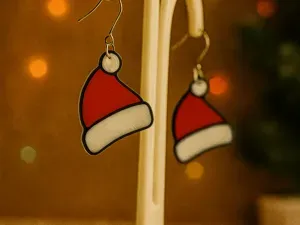 Christmas Santa Hat earrings