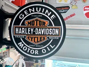 Harley Oil Pub Sign – 2-Sided 3D Printed Garage
