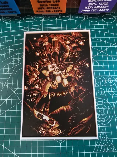 Gremlins Movie Poster V2 - Hueforge Art — Image 2 of 2