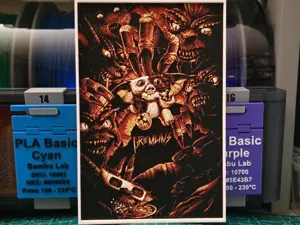 Gremlins Movie Poster V2 - Hueforge Art