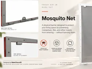 Modular Mosquito Window Net