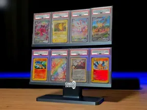 4x2 Pokémon PSA Slab Modern TCG Display Stand