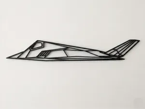 Lockheed F-117 Nighthawk Wall Art Side