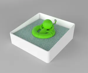 Napkin Holder - Little man in the pool