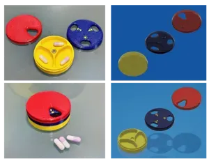 magnetic daily Pillbox - magnetische Pillenbox