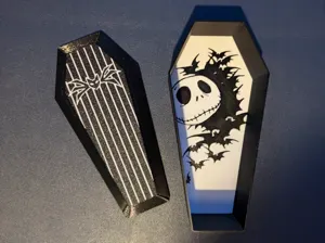 The nightmare before christmas jack stripes coffin