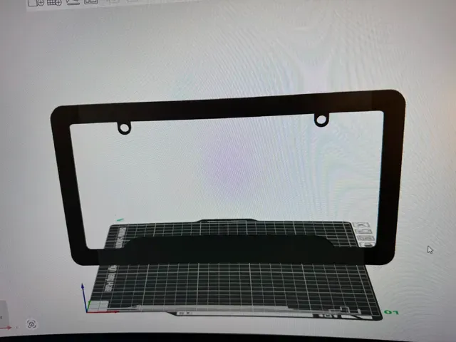 Blank License plate Frame — Фото 2 из 2