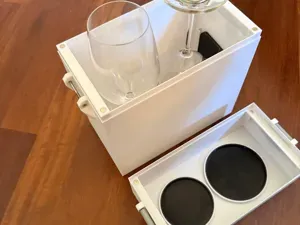 Travel Box for 2 SILWY Magnetic Wine Glasses