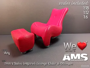 WLM - 1980s Postmodern Balou Inspired Lounge Chair