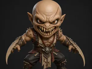 Chibi Baraka - Mortal Kombat Cute Figurine