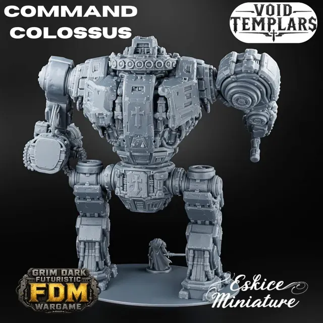 Command Colossus, titan - 32mm grimdark wargame — Фото 3 из 4