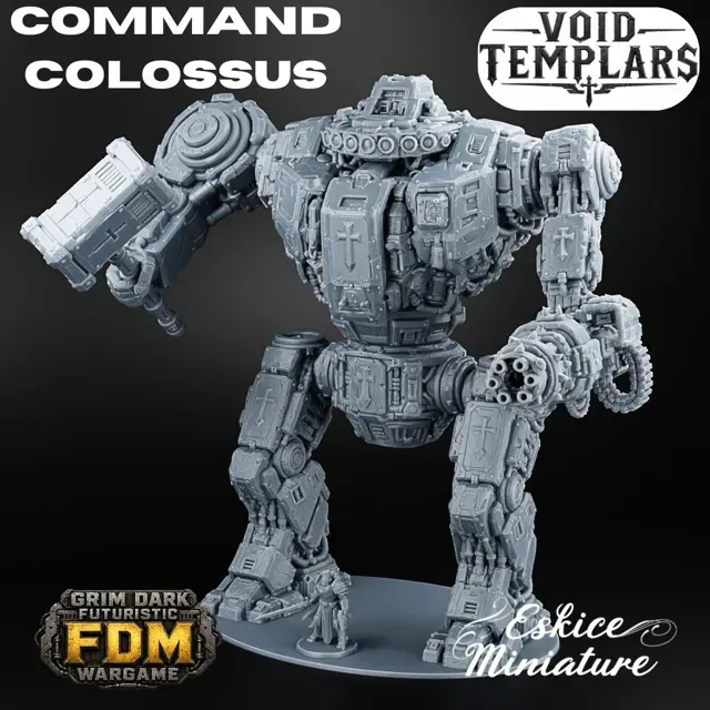 Command Colossus, titan - 32mm grimdark wargame — Фото 2 из 4