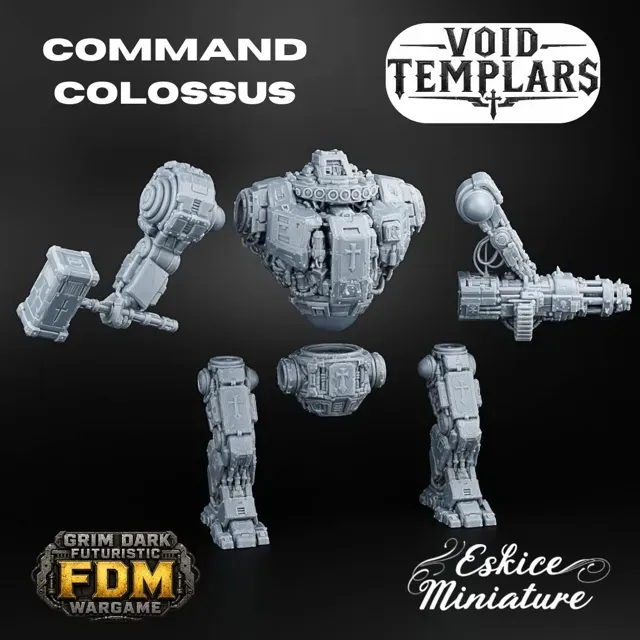 Command Colossus, titan - 32mm grimdark wargame — Фото 4 из 4