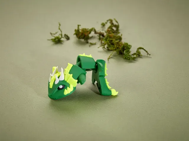 Poison Dragon - Articulated Figure Keychain — Image 3 of 7